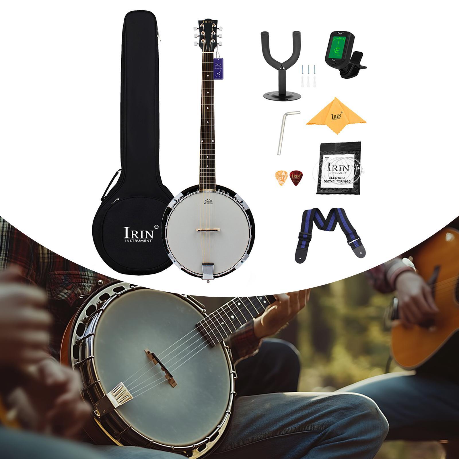 Musical Instrument Banjo - 36,61 inch banjo met draagtas, extra