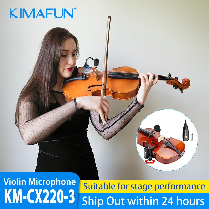 Musical Instrument Veena - KIMAFUN Vioolmicrofoon 2.4G draadloze instrumentmicrofoon Professionele