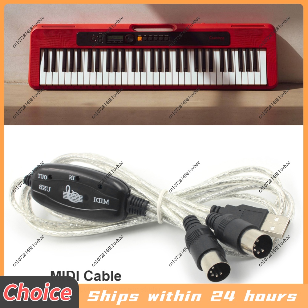 Musical Instrument Of Keyboard - Professionele MIDI-kabel USB IN-OUT PC naar