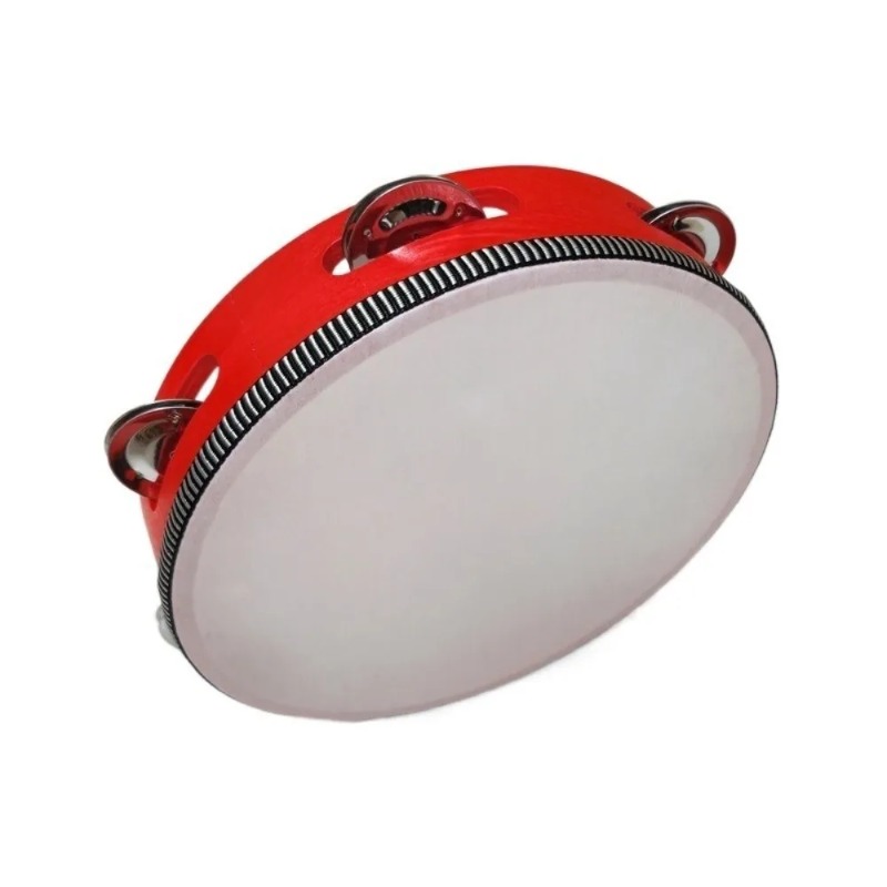 Tambourine Hand Drum - 4/6/8/10 inch handzame metalen jingles houten
