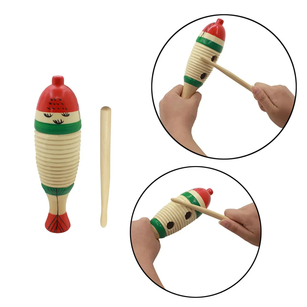 Musical Instrument Game - Houten vis Muzikaal Orff-percussie-instrument Educatief muziekspel