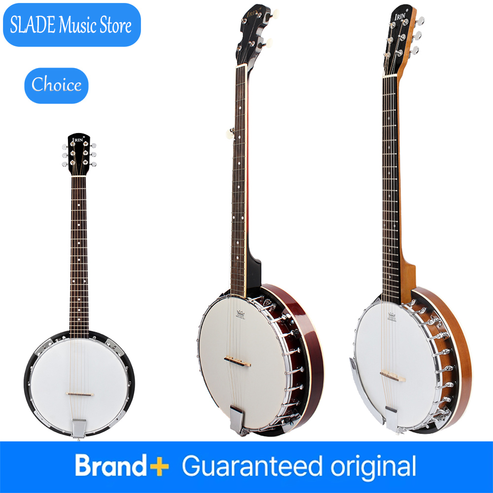 Musical Instrument Banjo - IRIN 5/6-snarige Banjo Premium Rose Toets