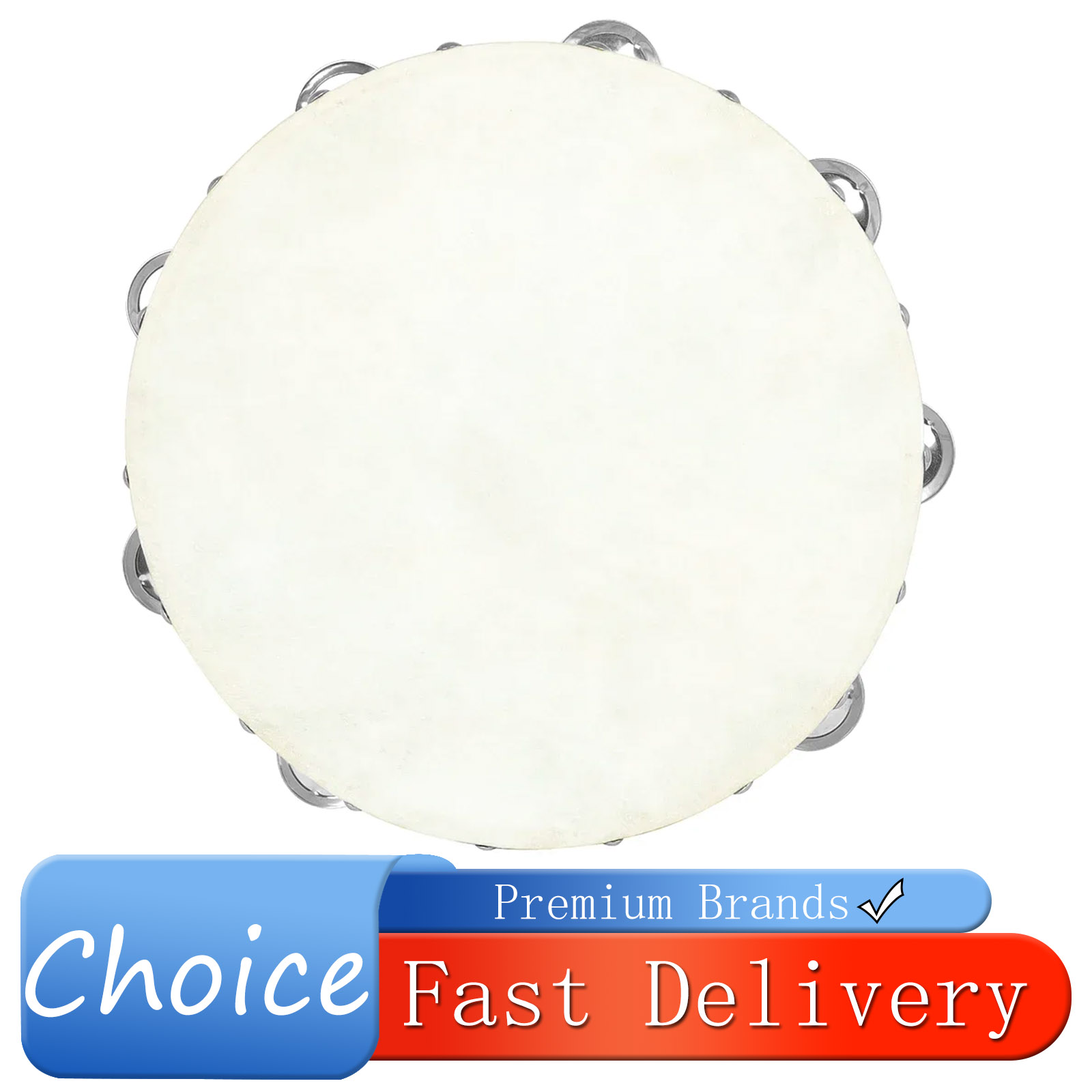 Tambourine Hand Drum - IRIN 10 Inch Tamboerijn Drums Schapenvacht