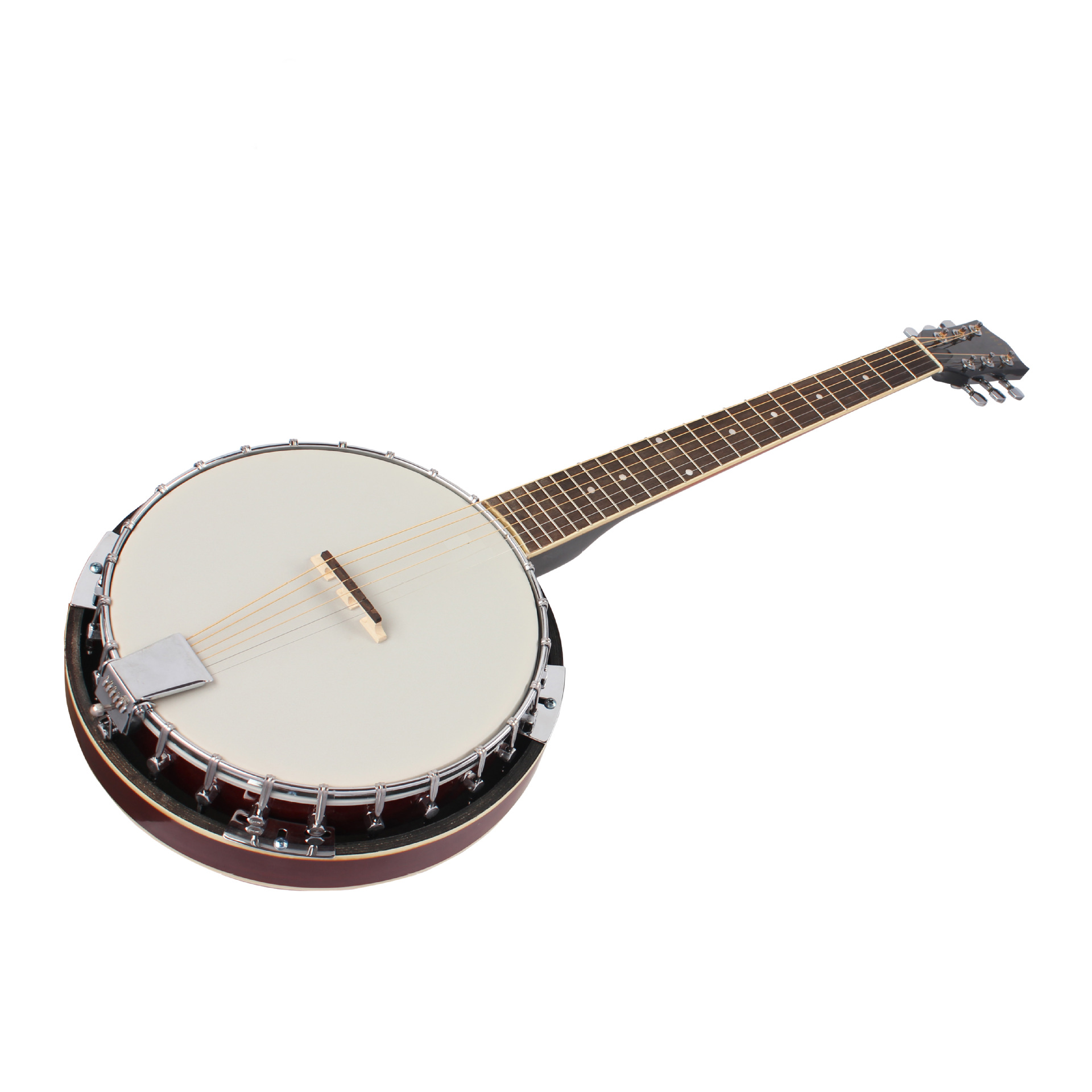 Musical Instrument Banjo - 6-snarige banjo, gemaakt van natuurlijk hout,