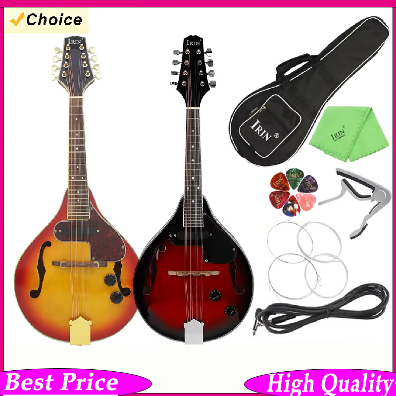 Mandolin A Style - IRIN elektrische mandolineset 8 snaren A-stijl