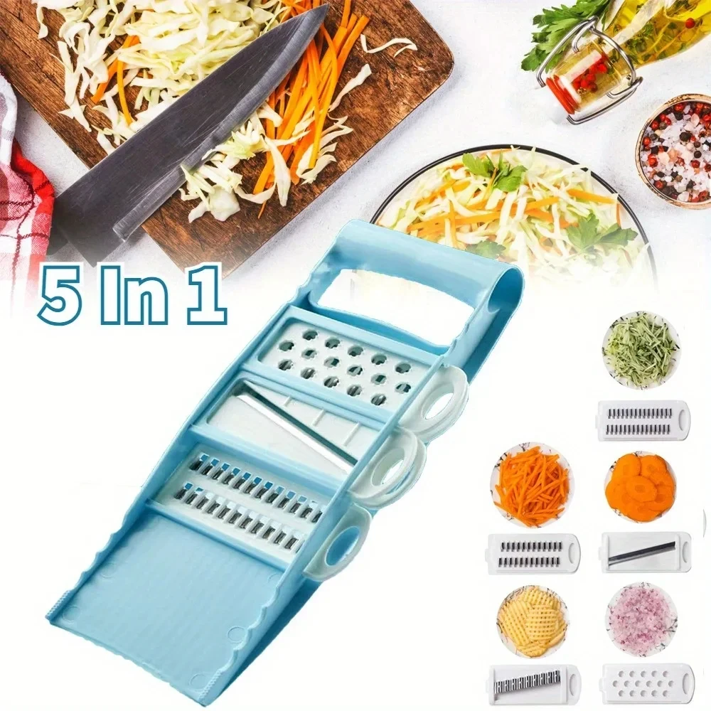 Mandolin A Style - 5-in-1 multifunctionele groentehakker Uienhakker Voedselhakker Keuken