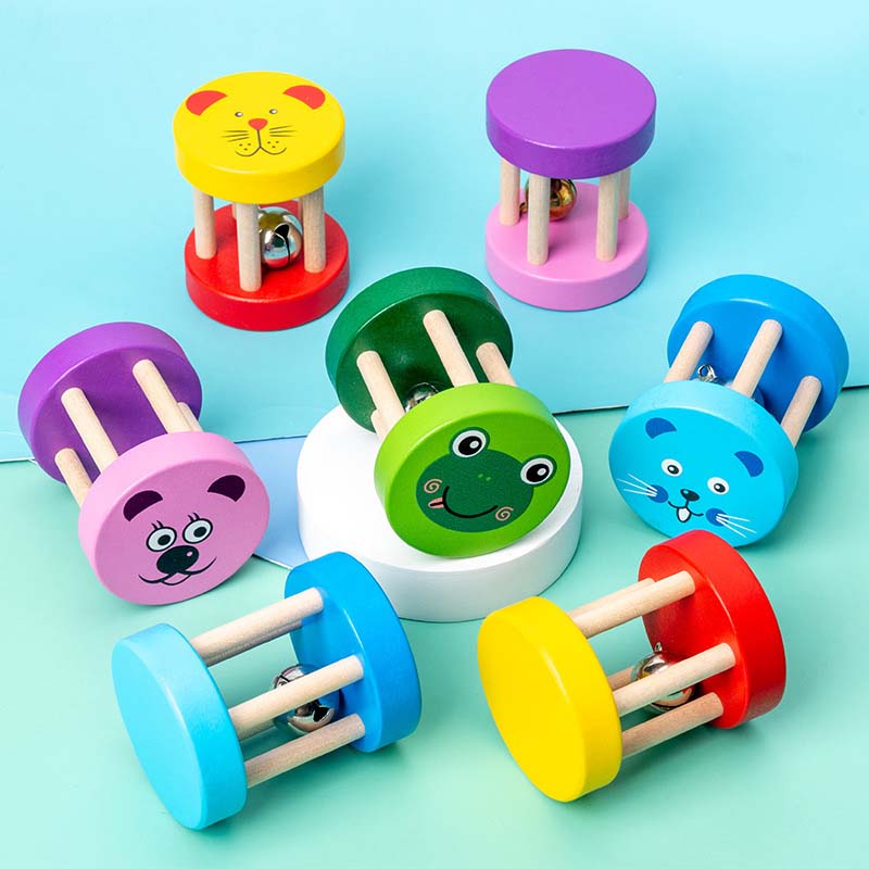 Musical Instrument You Shake - 1Pc Montessori Baby Houten Kooi Rammelaars