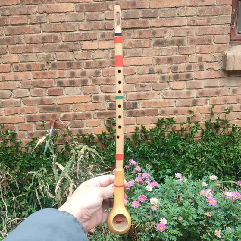 Musical Instrument Groups - Handgemaakte bamboe rechte fluit Yi etnische