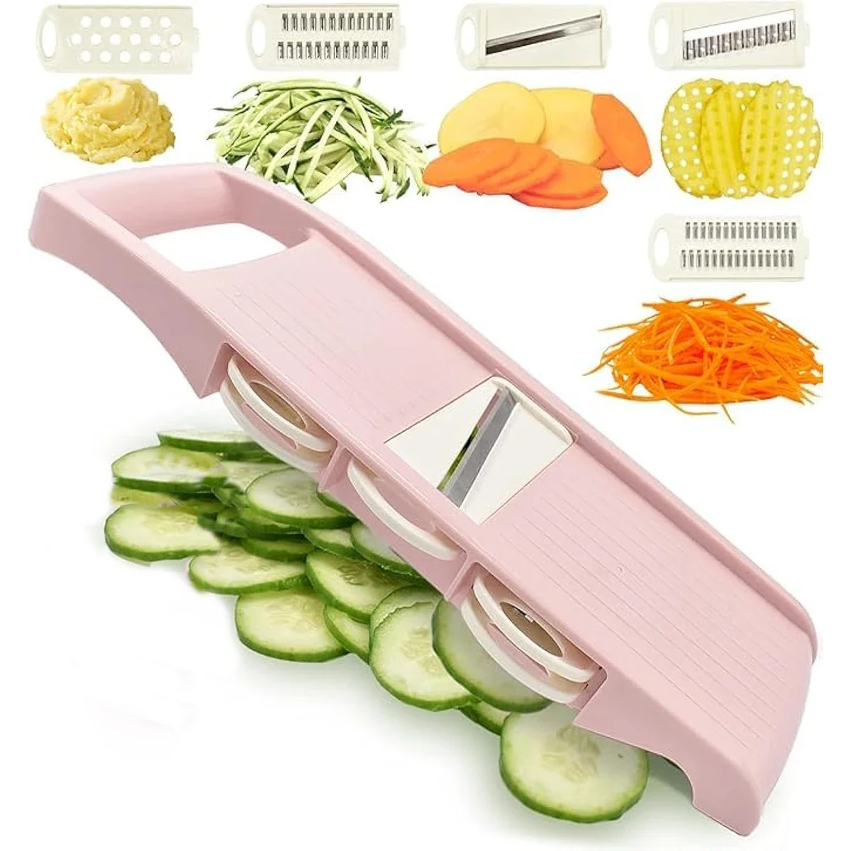 Mandolin A Style - 5-in-1 mandolinesnijmachine voor keuken Groentesnijder Multi
