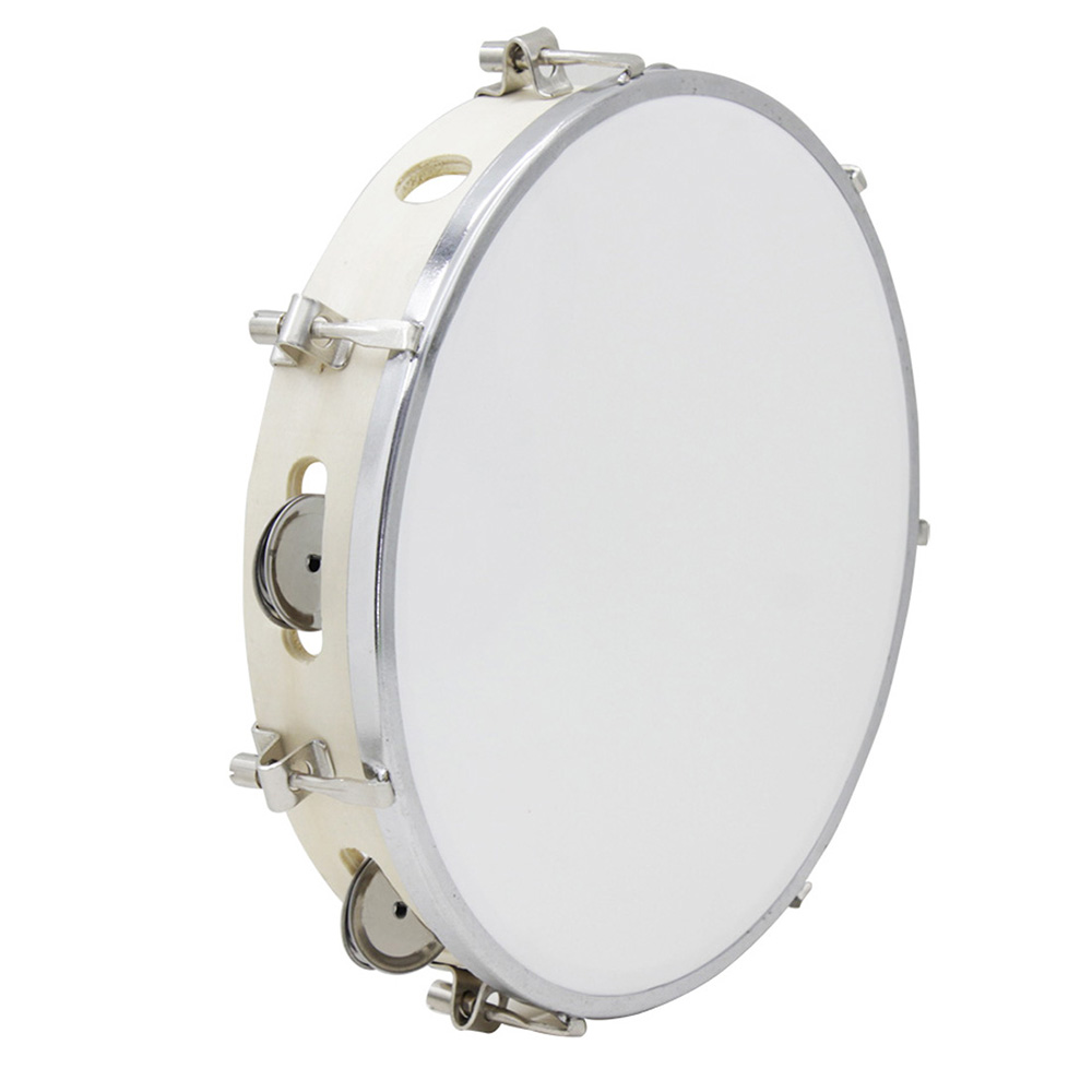 Tambourine Hand Drum - 10 inch Tamboerijn Verstelbare Massief Houten