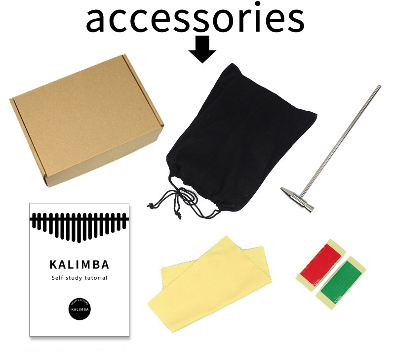 Kleurrijke 21 Key Kalimba Kids - Musical Instruments Cartoon recensie en prijs