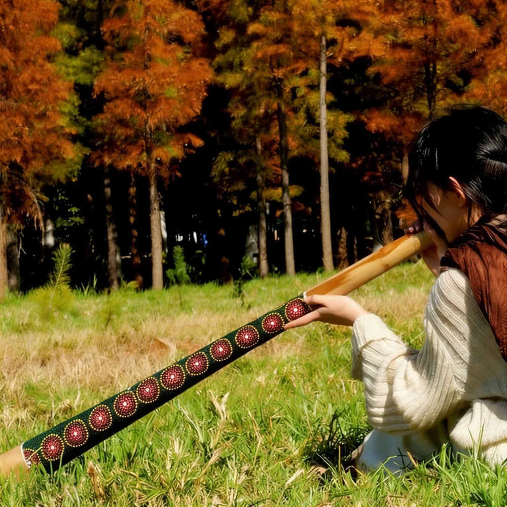 Teak Didgeridoo Geschilderd 10 - Musical Instrument Didgeridoo recensie en prijs