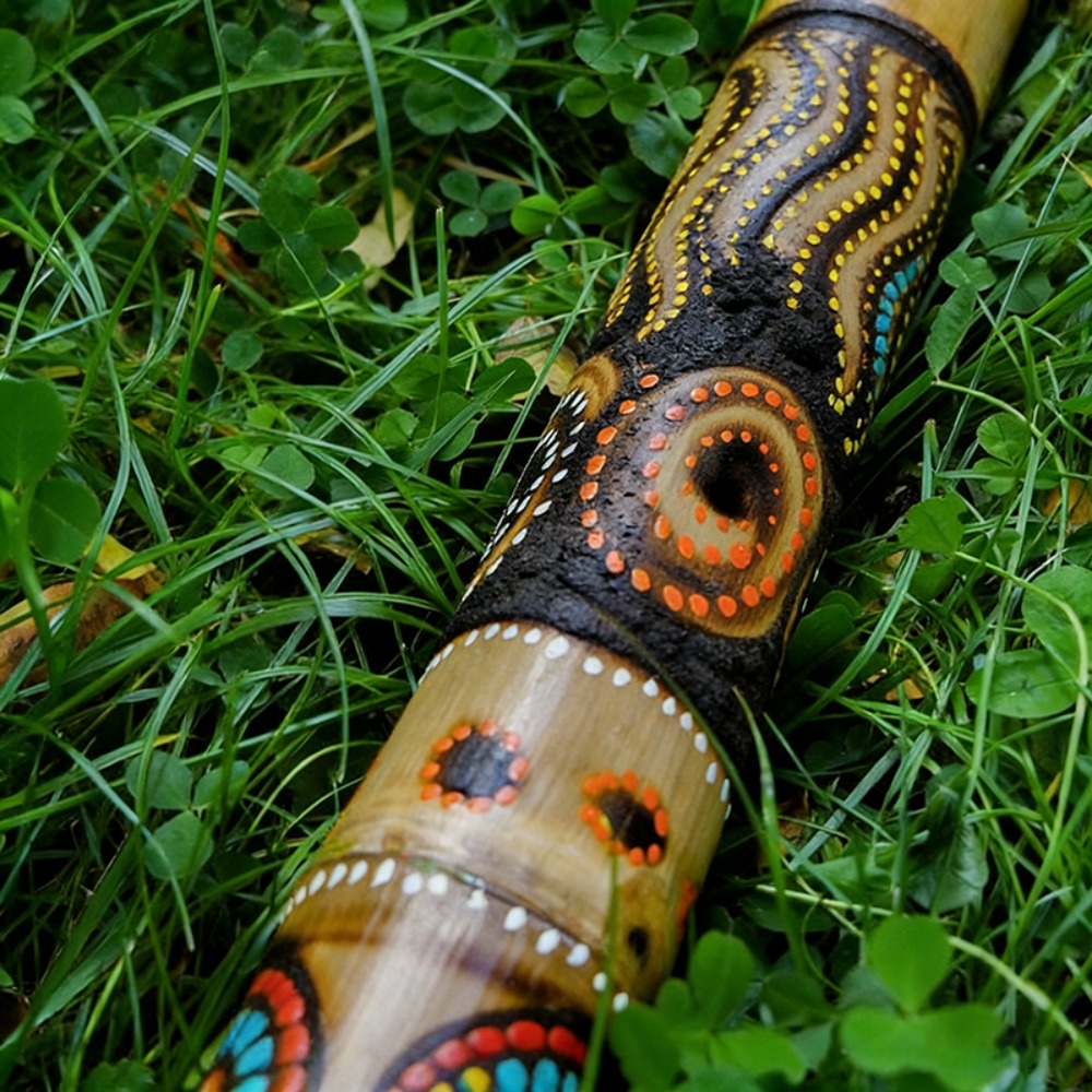 Teak Didgeridoo Geschilderd 10 - Musical Instrument Didgeridoo recensie en prijs