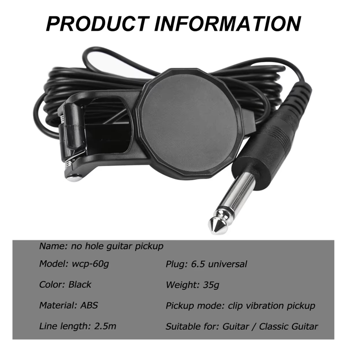 Audio Jack Clip On Pickup/2.5  - Musical Instrument Banjo recensie en prijs