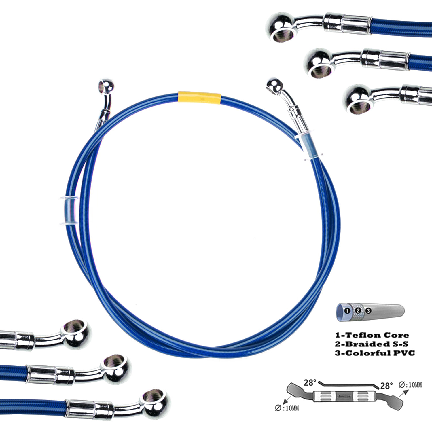 Blauwe 400 mm-2200 mm remslang - Musical Instrument Banjo recensie en prijs