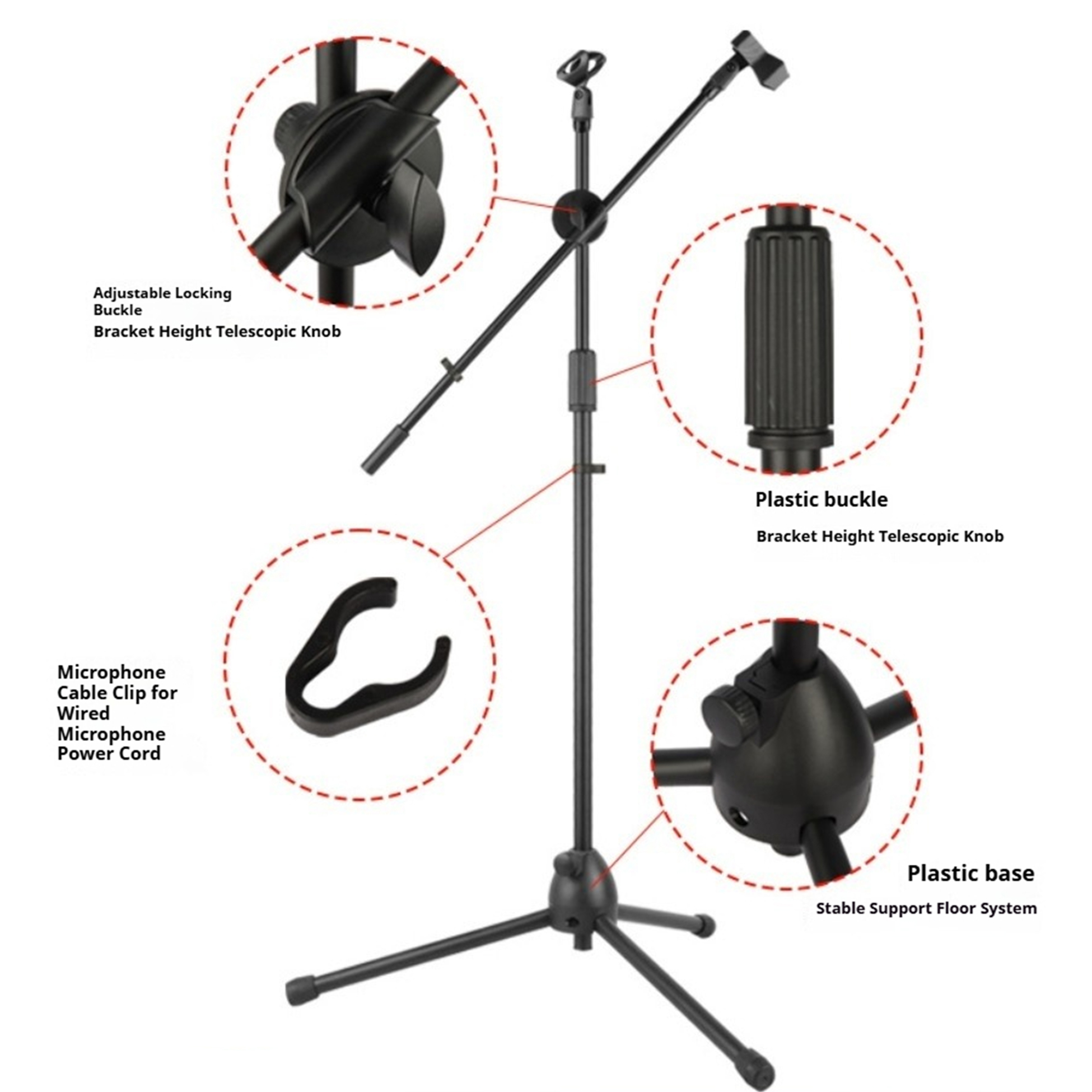 Prestatiemicrofoon-vloerstanda - Musical Instrument You Shake recensie en prijs