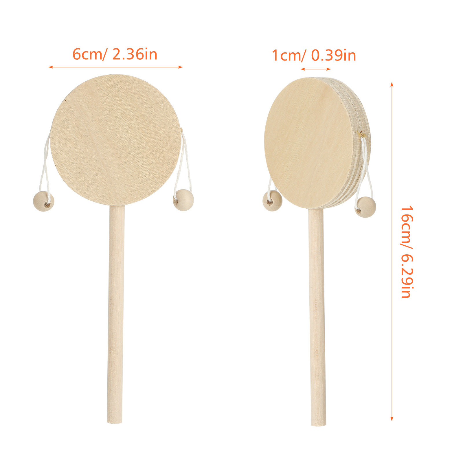 1Set Natuurlijke Houten Rammel - Musical Instrument You Shake recensie en prijs