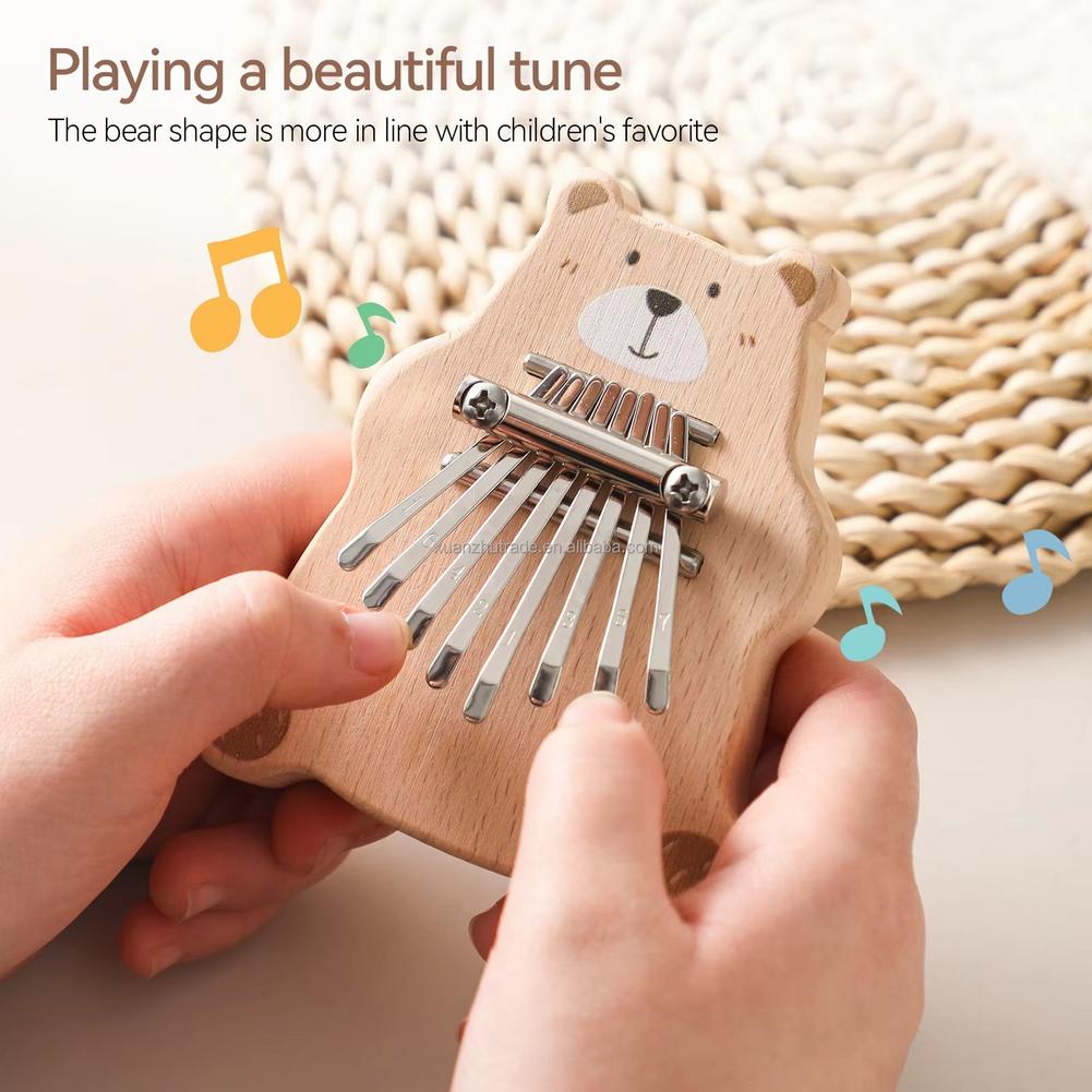 8-toetsen mini kalimba draagba - Musical Instruments Cartoon recensie en prijs