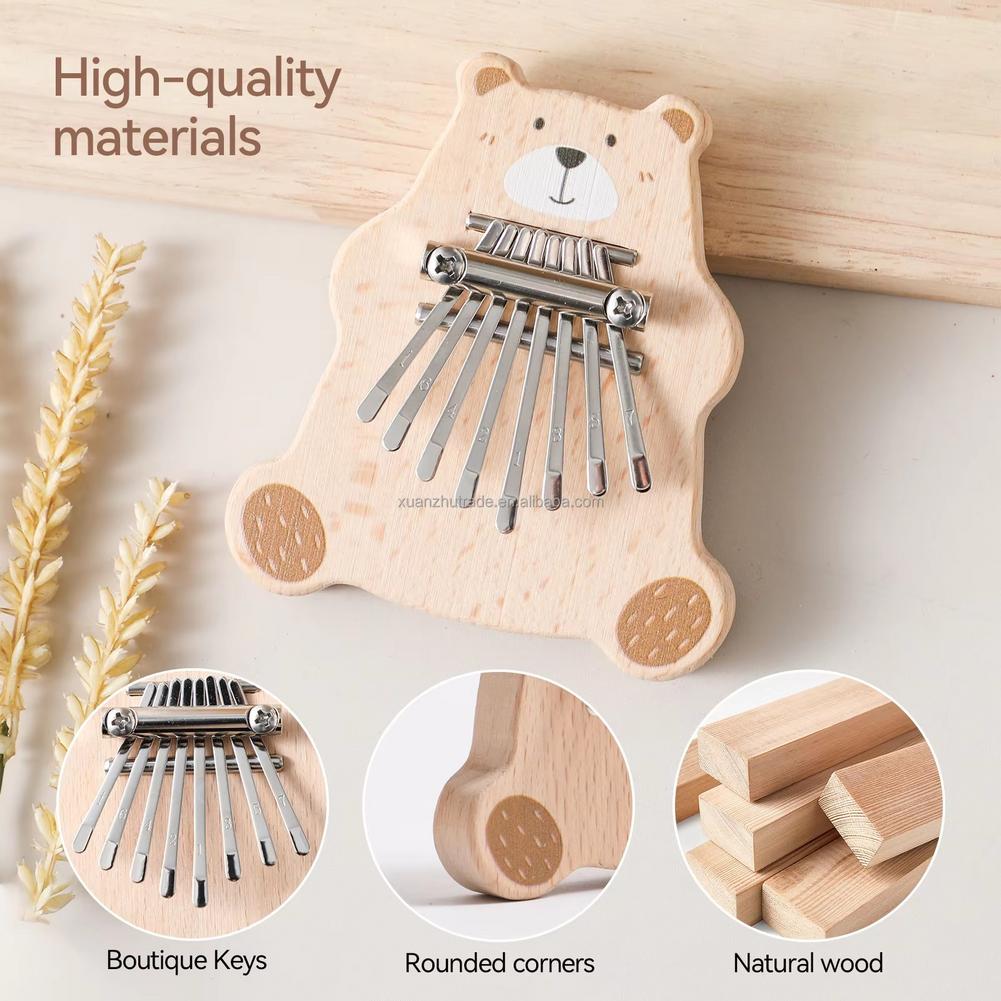 8-toetsen mini kalimba draagba - Musical Instruments Cartoon recensie en prijs