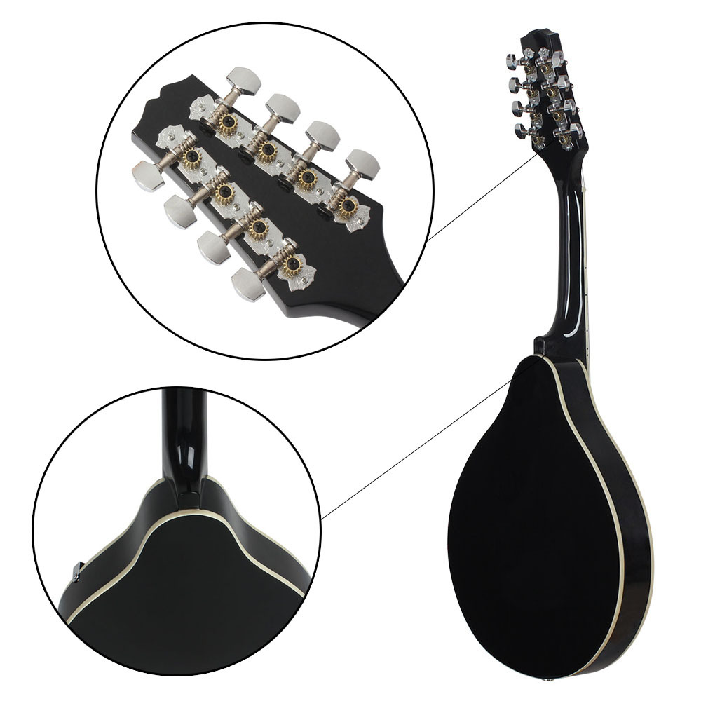 A-stijl 8-snarige lindehout ma - Mandolin A Style recensie en prijs