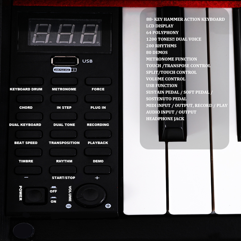 Prijs Toetsenbord Piano Houten - Musical Instrument Keyboard Price recensie en prijs