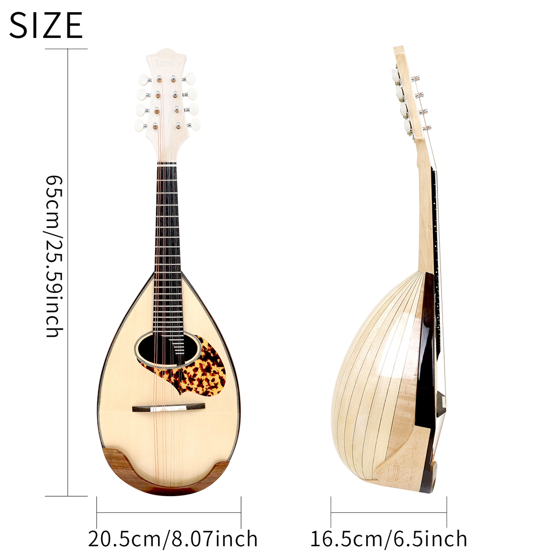 IRIN 8-snarige mandoline met k - Mandolin A Style recensie en prijs