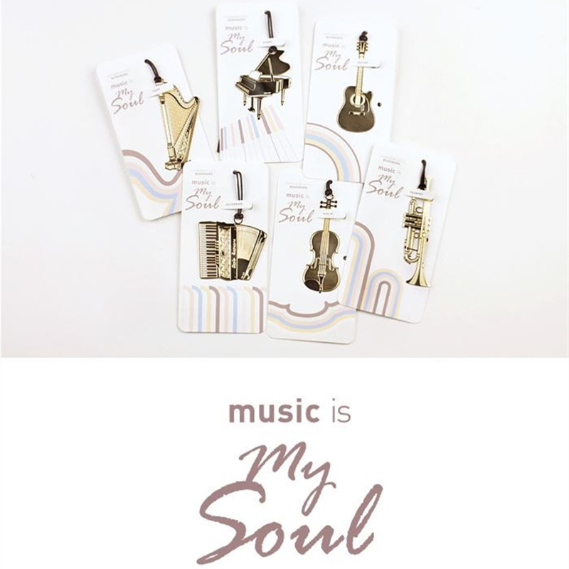 6Pcs Muziek Metalen Bladwijzer - Musical Instrument Veena recensie en prijs