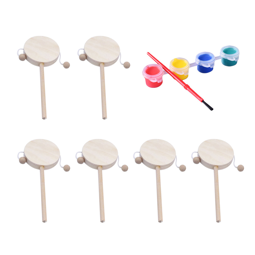 1Set DIY Rammelaar Drum Houten - Musical Instrument You Shake recensie en prijs