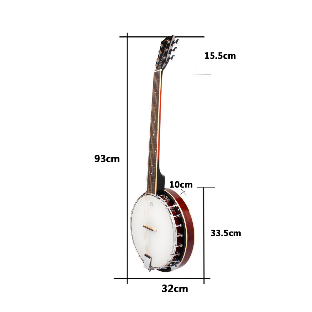 6-snarige banjo, gemaakt van n - Musical Instrument Banjo recensie en prijs